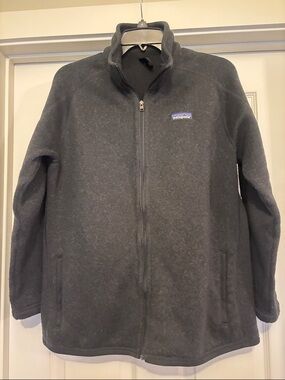 Patagonia Full-Zip Fleece Jacket in Charcoal Gray